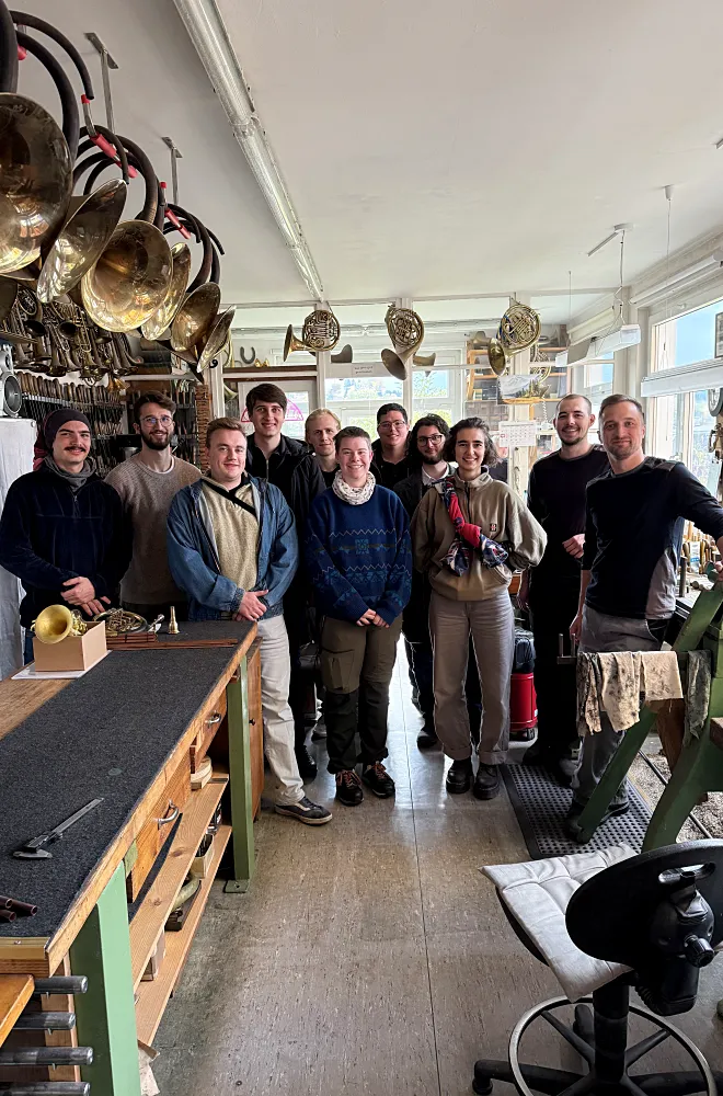 3. Lehrjahr der Berufsschule für Musikinstrumentenbau, der Oscar-Walcker-Schule in Ludwigsburg