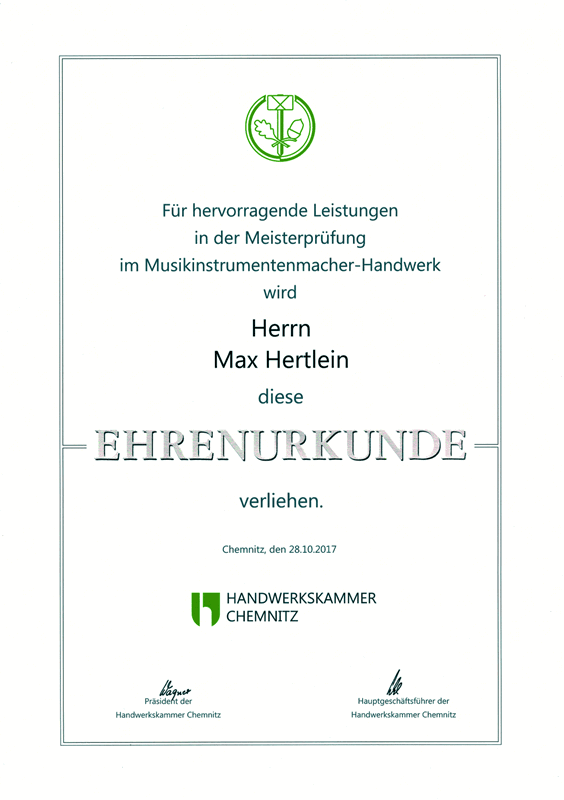 Ehrenurkunde