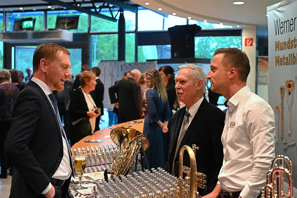 Ministerpräsident Kretschmer an unserem Stand