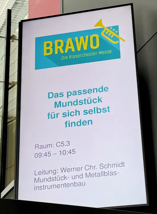 Plakat zum Mundstück-Workshop