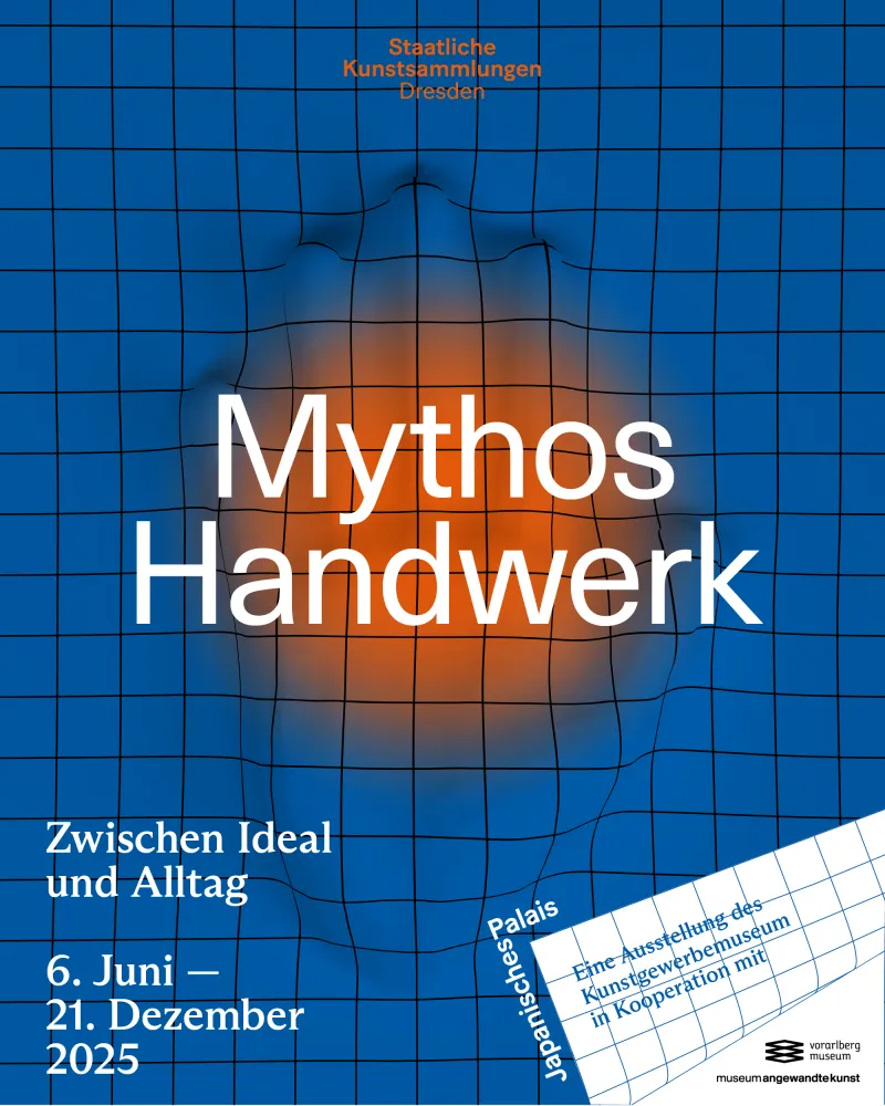 Plakat der Ausstellung Mythos Handwerk
