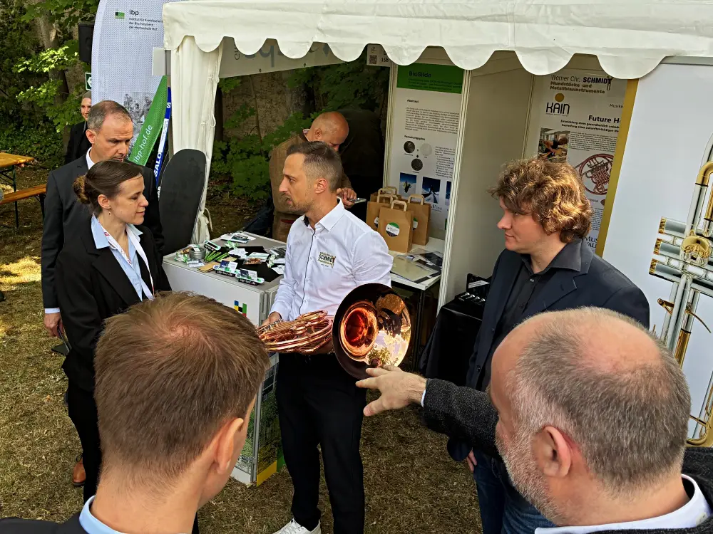 Gespräche beim Innovationstag in Berlin
