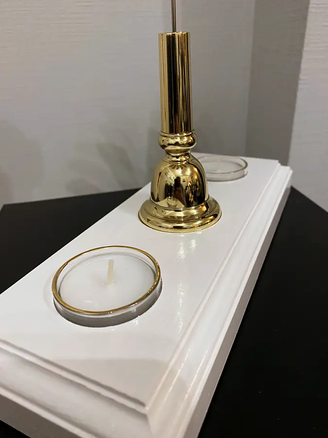 Detail Mundstückpyramide für Teelichte - Modell 1