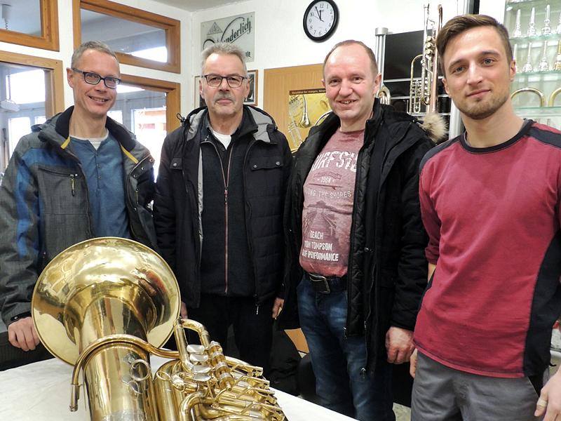 Bläser der Blaskapelle Kallmerode