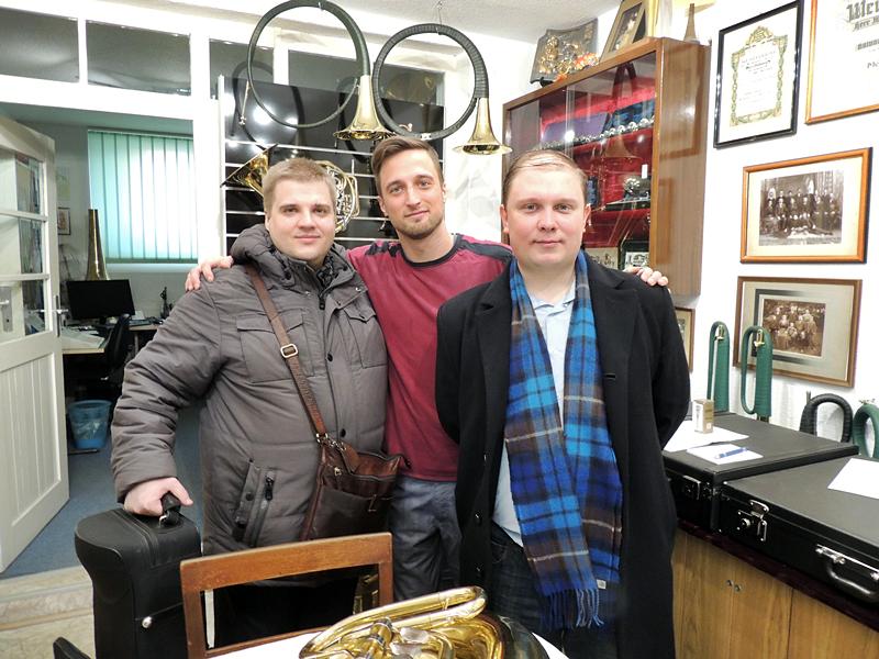 Alexander Polozov und Aleksey Furukin (Hornist) aus Moskau