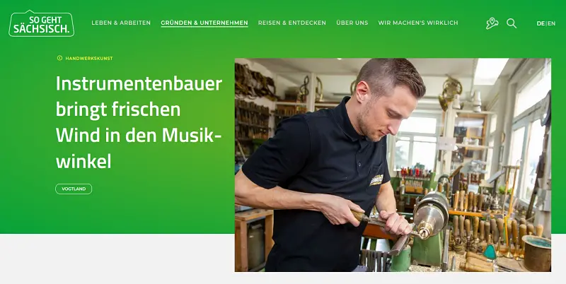 Artikel bei so geht sächsisch