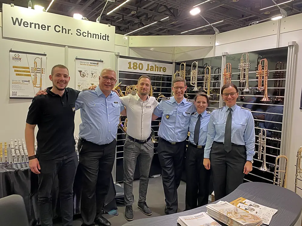 Besuch am Messestand