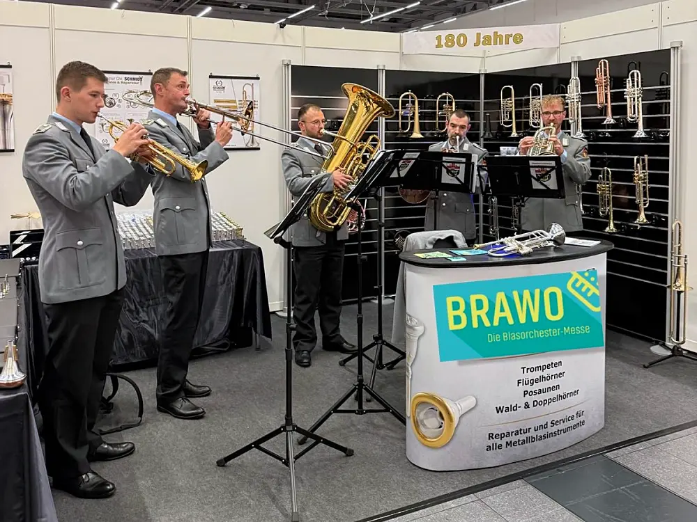 die Bundeswehr an unserem Messestand
