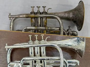Reparatur eines historischen Kornetts
