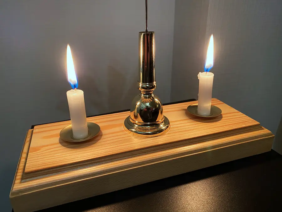 Detailansicht Mundstückpyramide für Kerzen - Modell 3