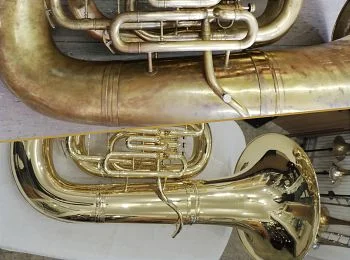 Reparatur Tuba C. G. Conn, 1959