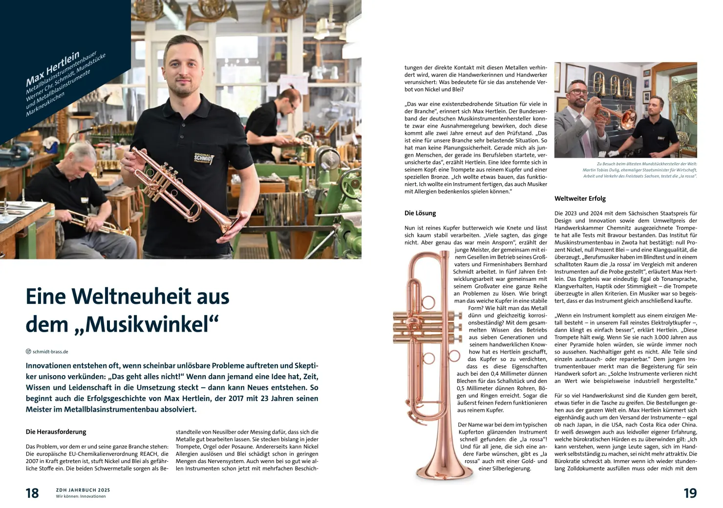 Jahrbuch des ZDH, Artikel Seite 1